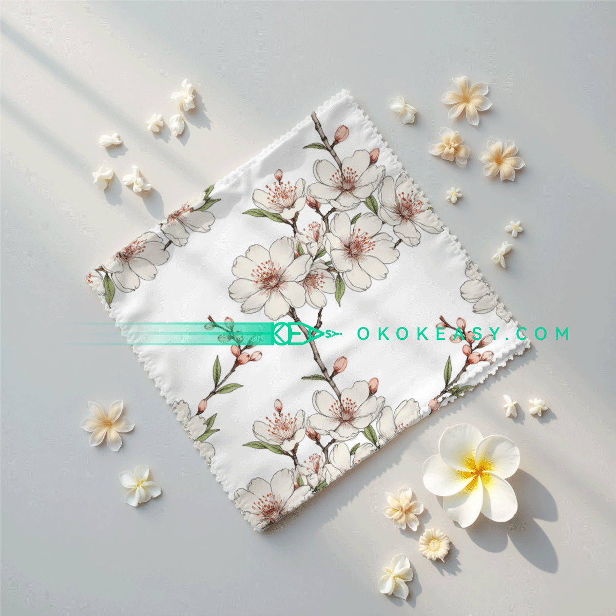 Cherry blossoms Seamless pattern 3 Cherry Blossoms Seamless Pattern for Textile Design