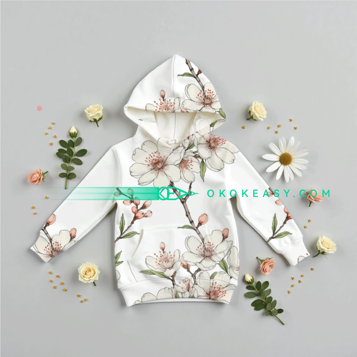 Cherry blossoms Seamless pattern 2 Cherry Blossoms Seamless Pattern for Wallpaper Design