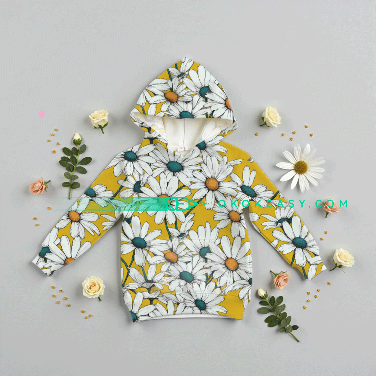 Daisy Seamless pattern 2 Bright Daisy Seamless Background for Wrapping Paper and Prints