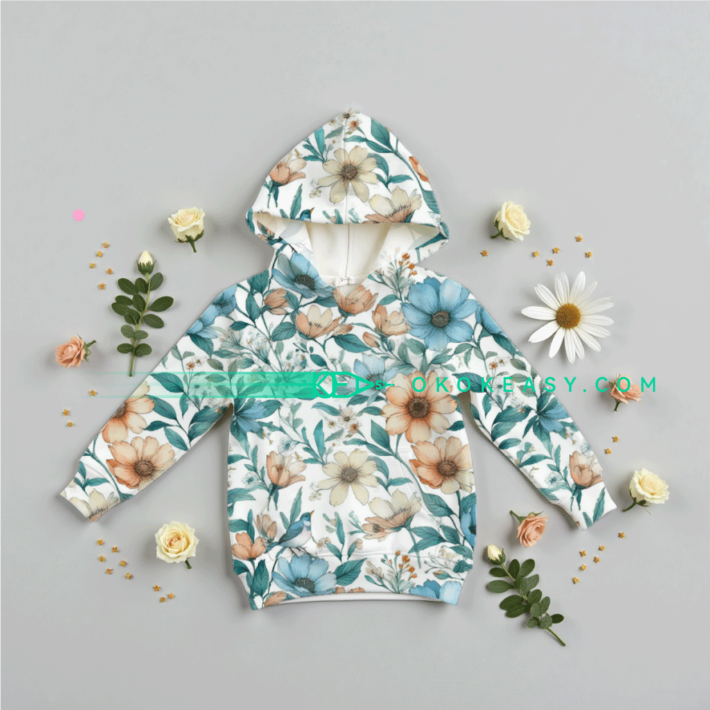 Cosmos Seamless Pattern for Textile Design