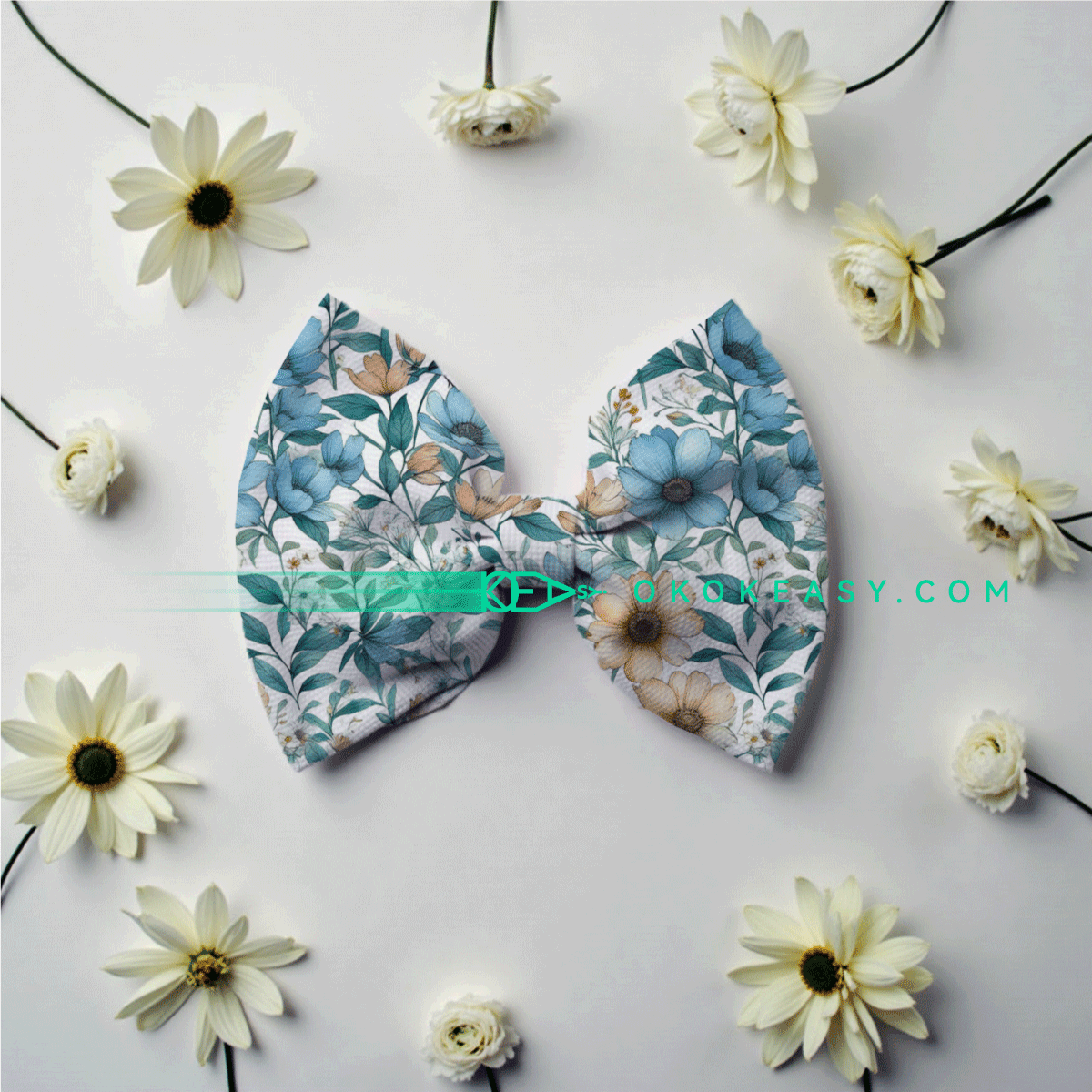 Cosmos Seamless pattern 7 High-Resolution Cosmos Seamless Pattern with Blue and Light Orange