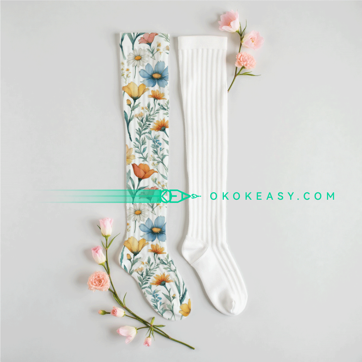 Cosmos Seamless pattern 5 Cosmos Seamless Pattern in Pen Style on White Background