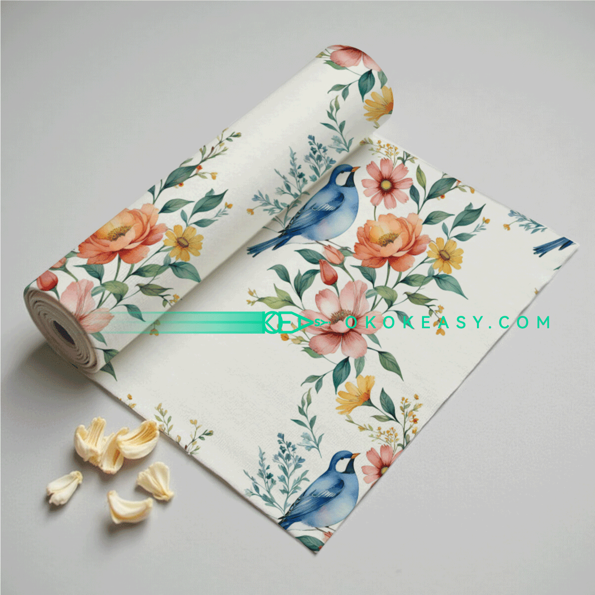 Birds and Flowers Seamless pattern 4 Birds and Flowers Seamless Pattern for Textile Design