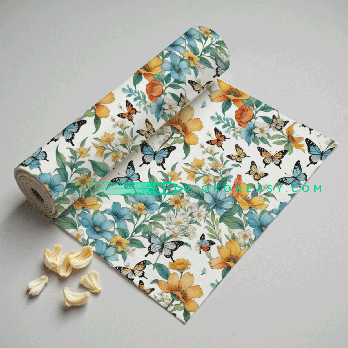 Butterflies and Flowers Seamless pattern 4 High-resolution butterflies and flowers seamless pattern in 300DPI JPG, suitable for printing and wallpapers