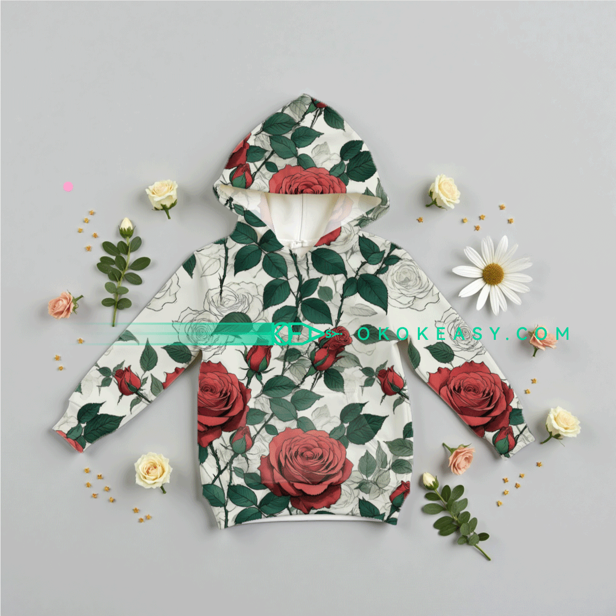 Rose Seamless pattern 2 Red Rose Seamless Pattern for Textile Design