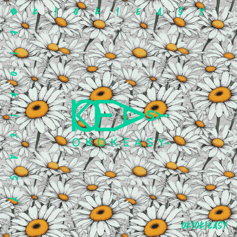 High-resolution seamless daisy pattern, perfect for decorative paper and gift wrapping.