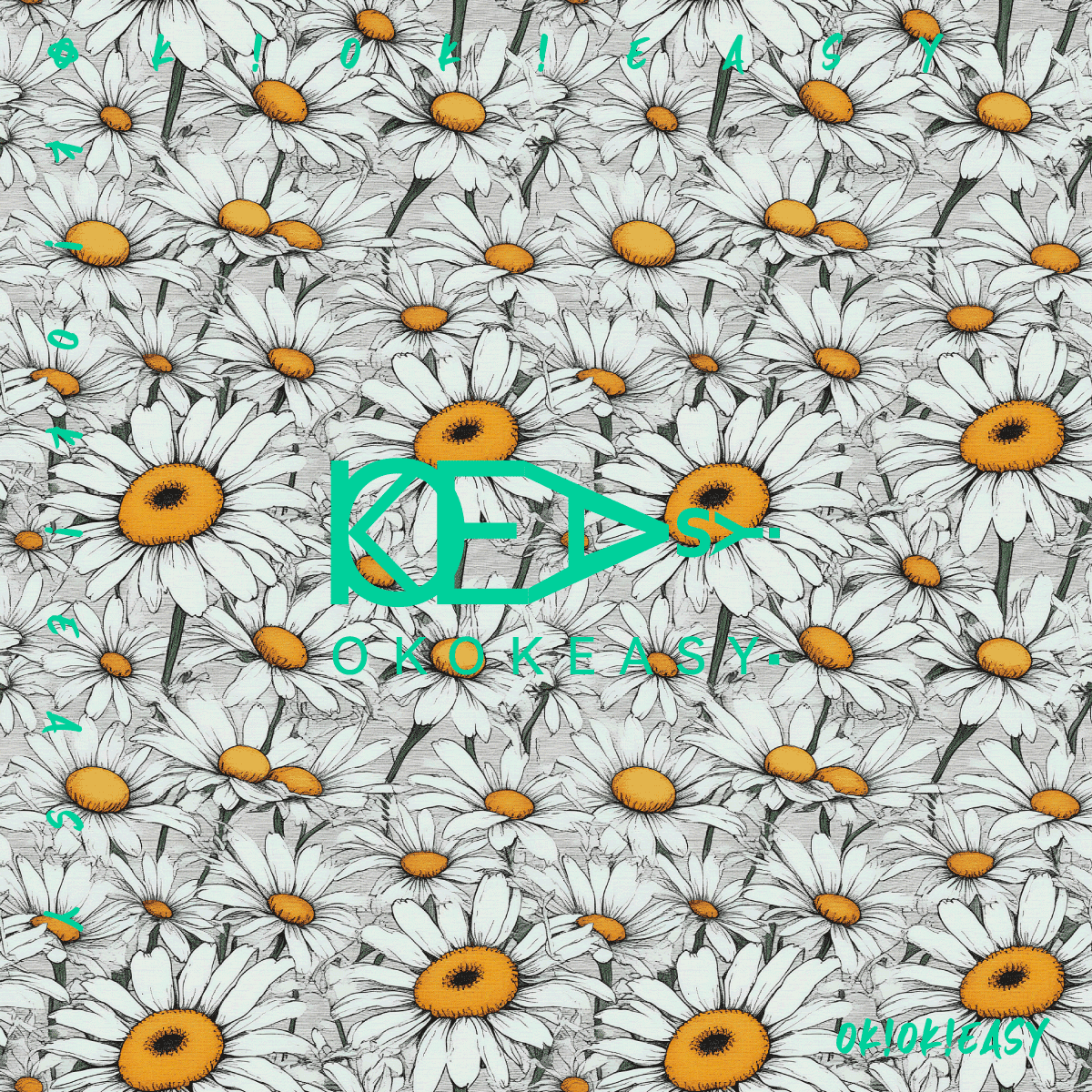 Daisy Seamless pattern 1 High-resolution seamless daisy pattern, perfect for decorative paper and gift wrapping.
