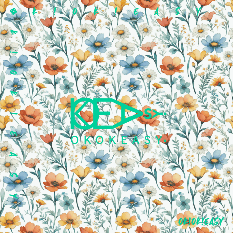 Cosmos Seamless Pattern for Print Design