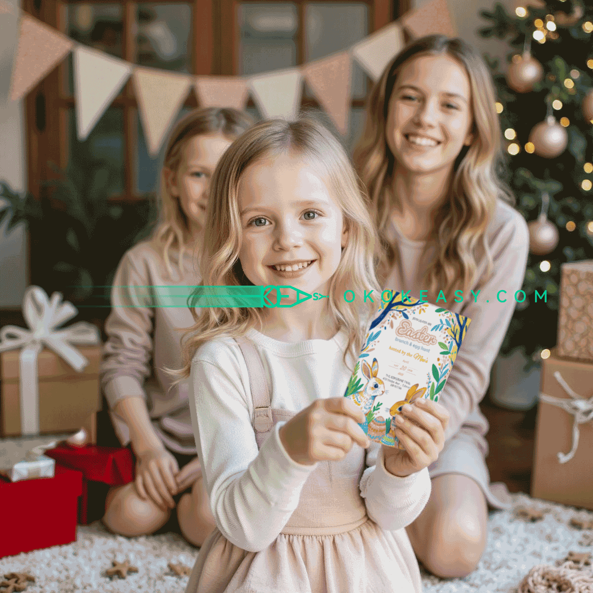 Post Impressionist Watercolor Easter Invitation 7 Post Impressionist Watercolor Easter Invitation - Image 7