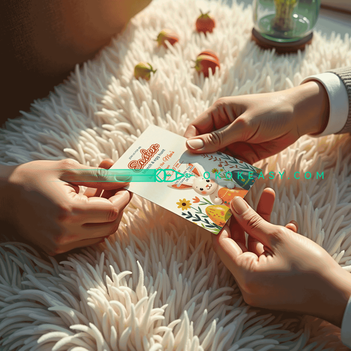 Cute Cartoon Easter Party Invitation 3 Cute Cartoon Easter Party Invitation - Image 3