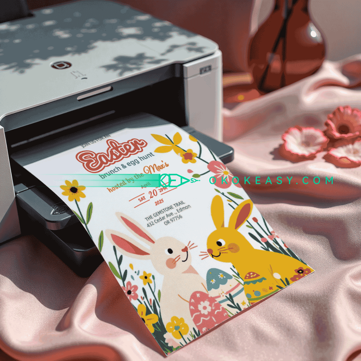 Children's Cartoon Easter Invitation 4 Children's Cartoon Easter Invitation - Image 4