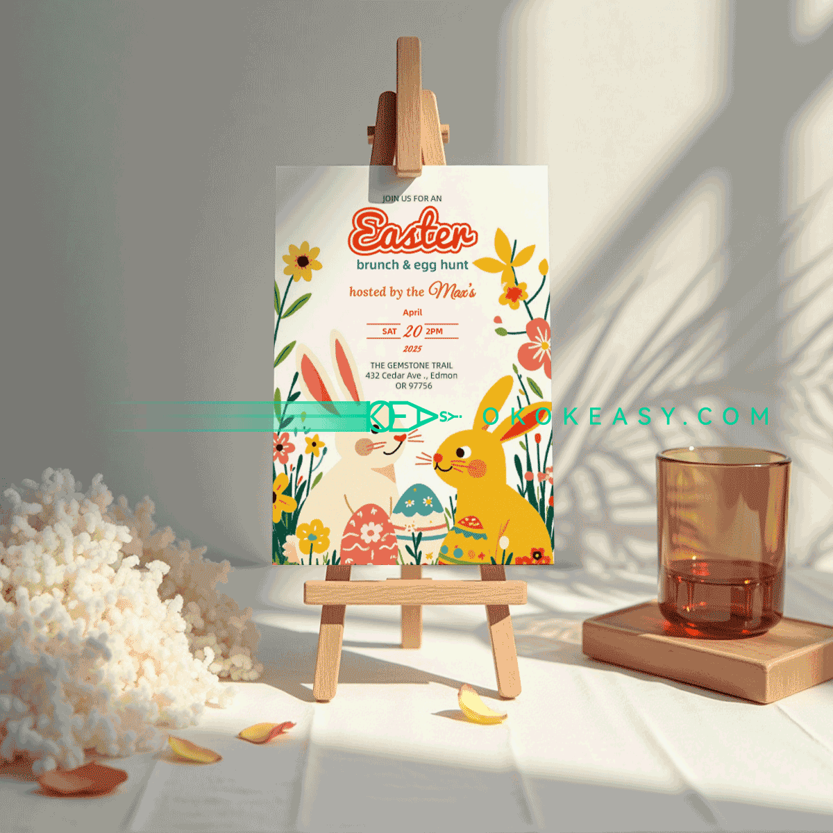 Children's Cartoon Easter Invitation 5 Children's Cartoon Easter Invitation - Image 5