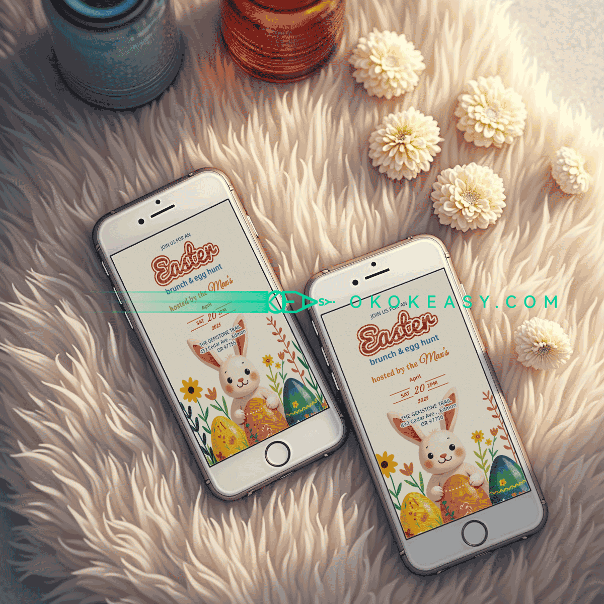 Cute Cartoon Easter Party Invitation 6 Cute Cartoon Easter Party Invitation - Image 6