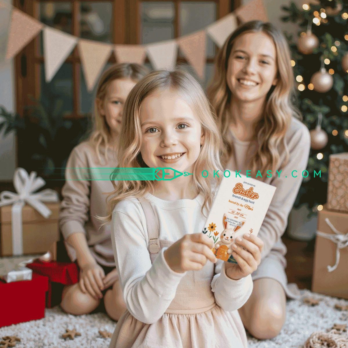 Cute Cartoon Easter Party Invitation 7 Cute Cartoon Easter Party Invitation - Image 7