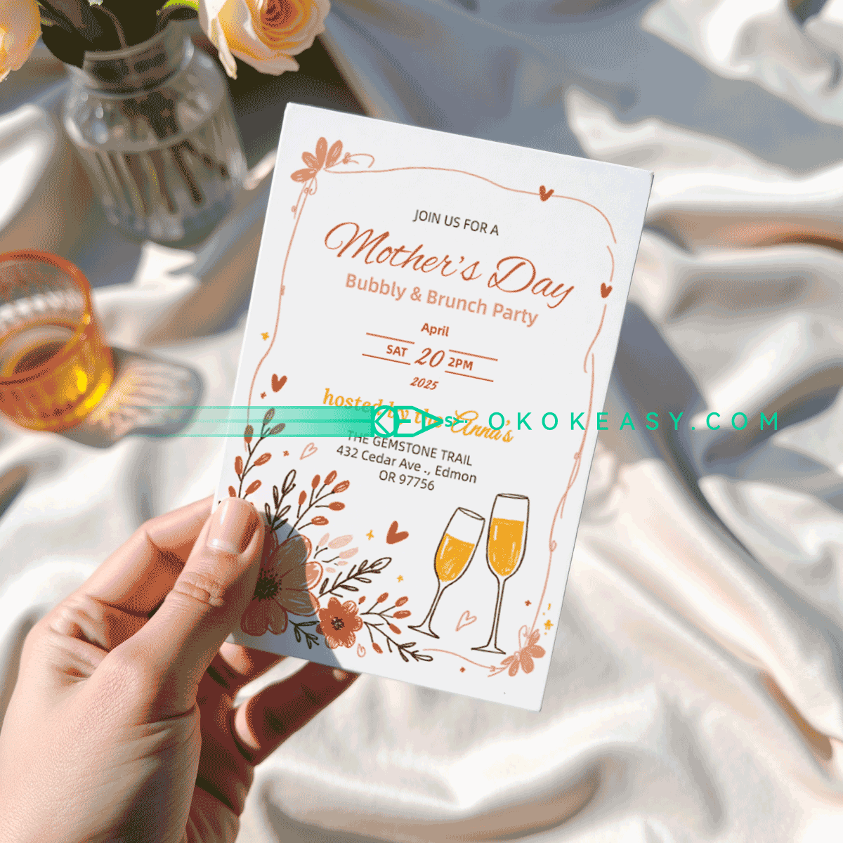 Mother's Day Party Invitation No.2 2 Mother's Day Party Invitation No.2 - Image 2