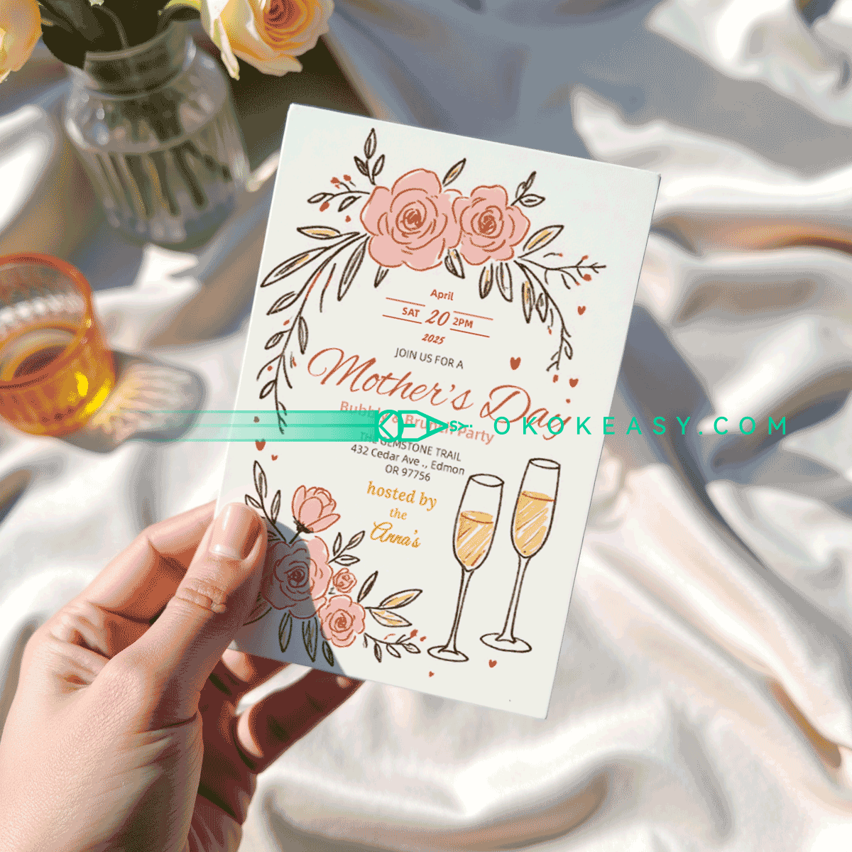 Mother's Day Party Invitation No.1 2 Mother's Day Party Invitation No.1 - Image 2