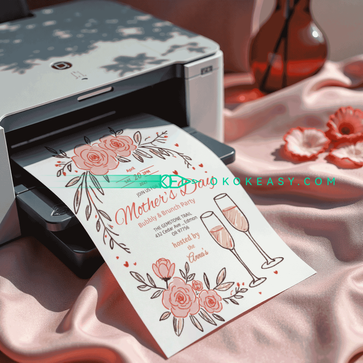 Mother's Day Party Invitation No.1 4 Mother's Day Party Invitation No.1 - Image 4