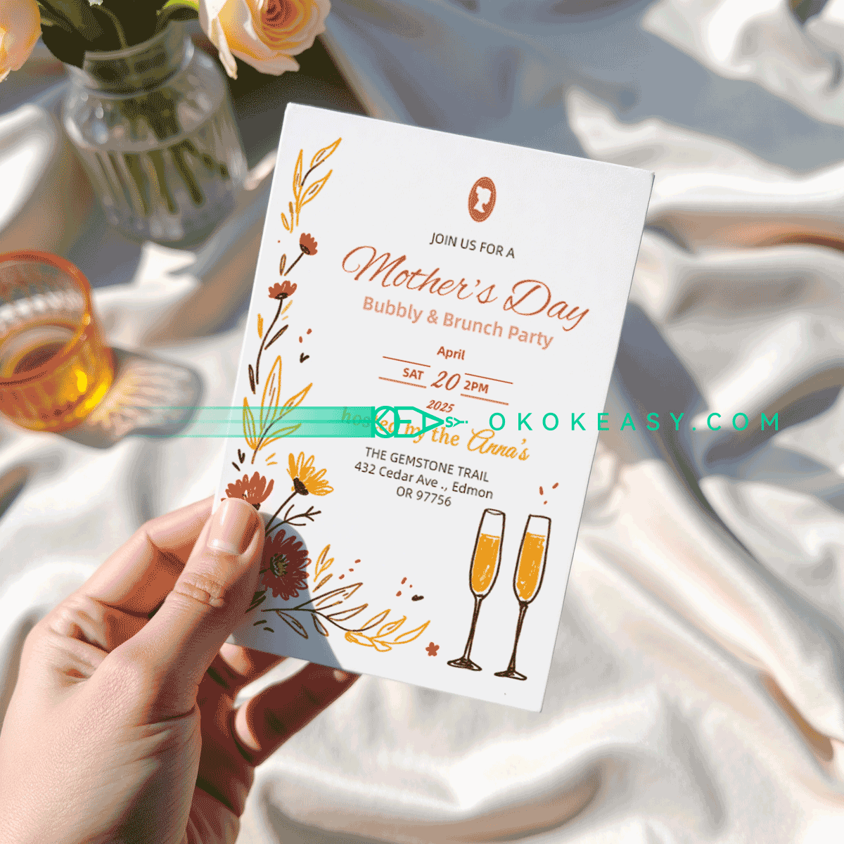 Mother's Day Party Invitation No.4 2 Mother's Day Party Invitation No.4 - Image 2