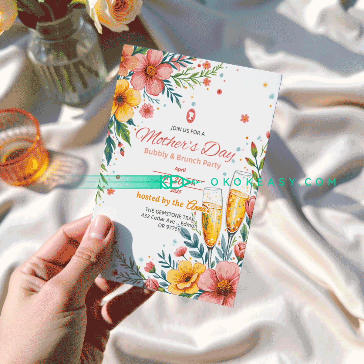 Happy Mother's Day Party Invitation No.13 2 Happy Mother's Day Party Invitation No.13 - Image 2