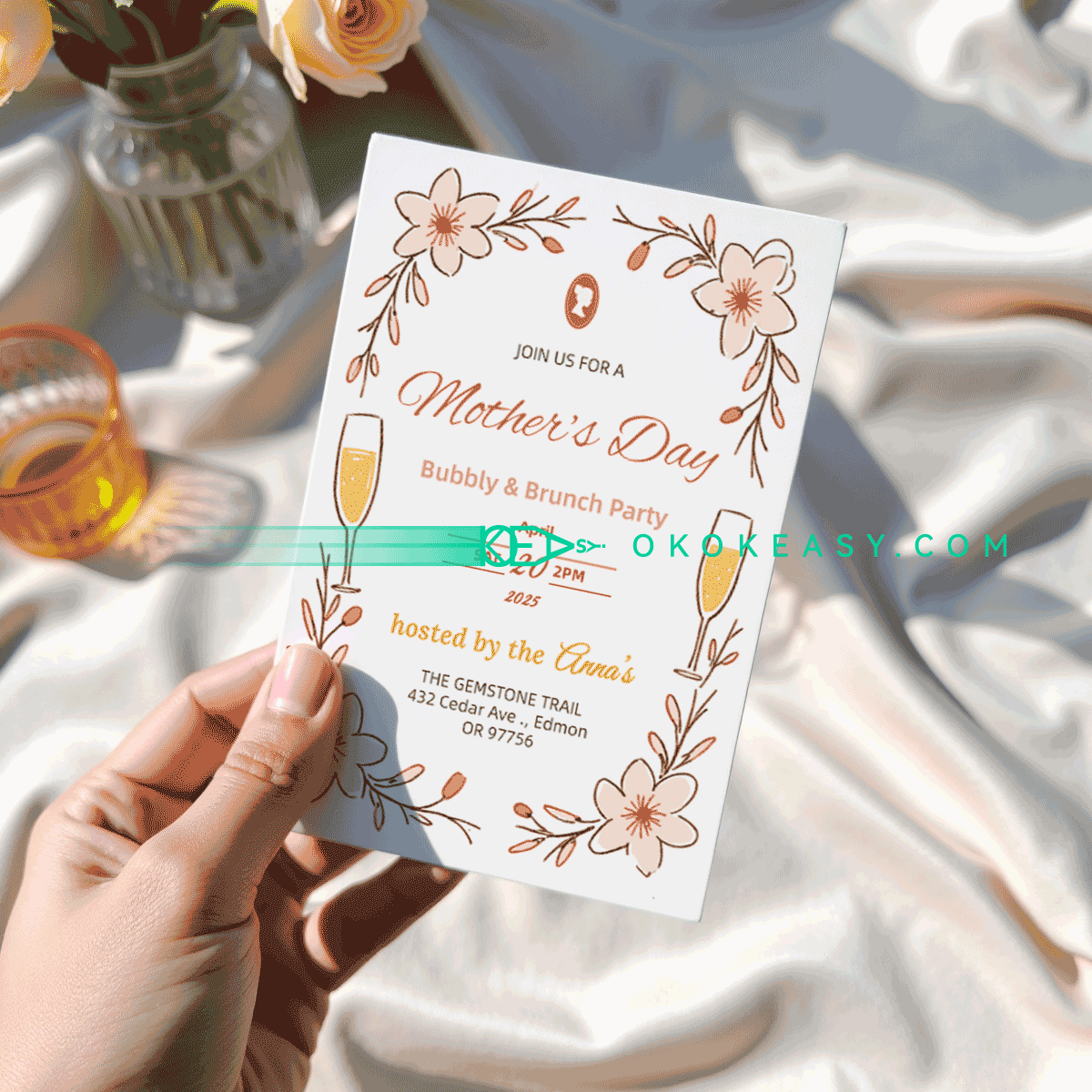 Mother's Day Party Invitation No.3 2 Mother's Day Party Invitation No.3 - Image 2