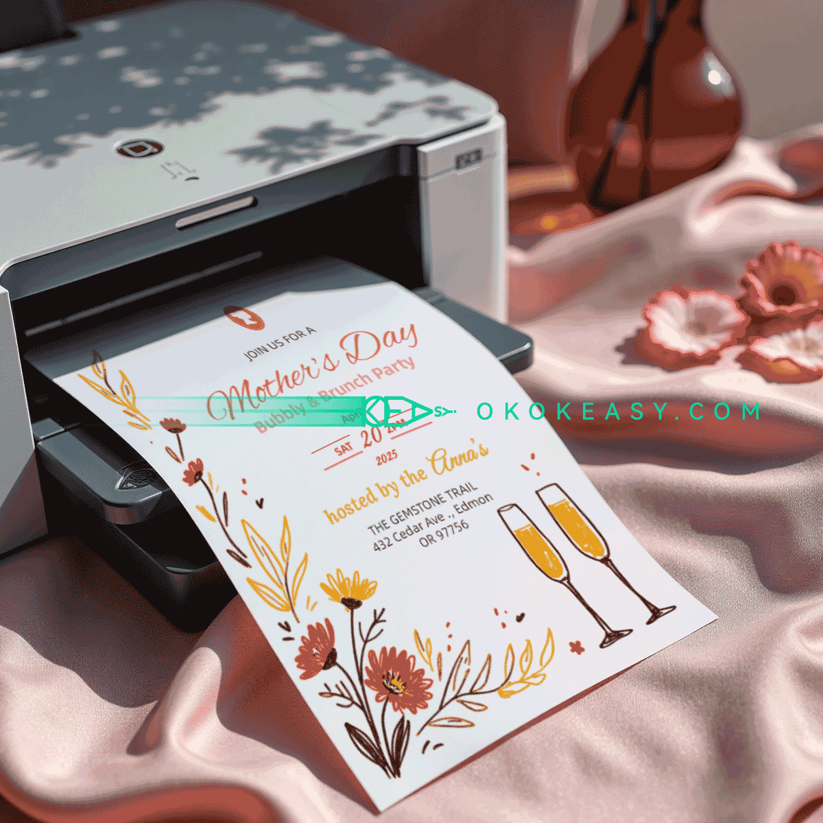 Mother's Day Party Invitation No.4 4 Mother's Day Party Invitation No.4 - Image 4