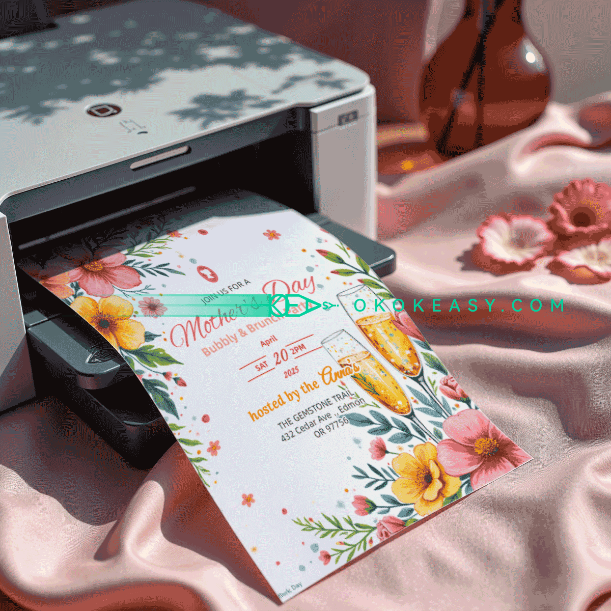 Happy Mother's Day Party Invitation No.13 4 Happy Mother's Day Party Invitation No.13 - Image 4