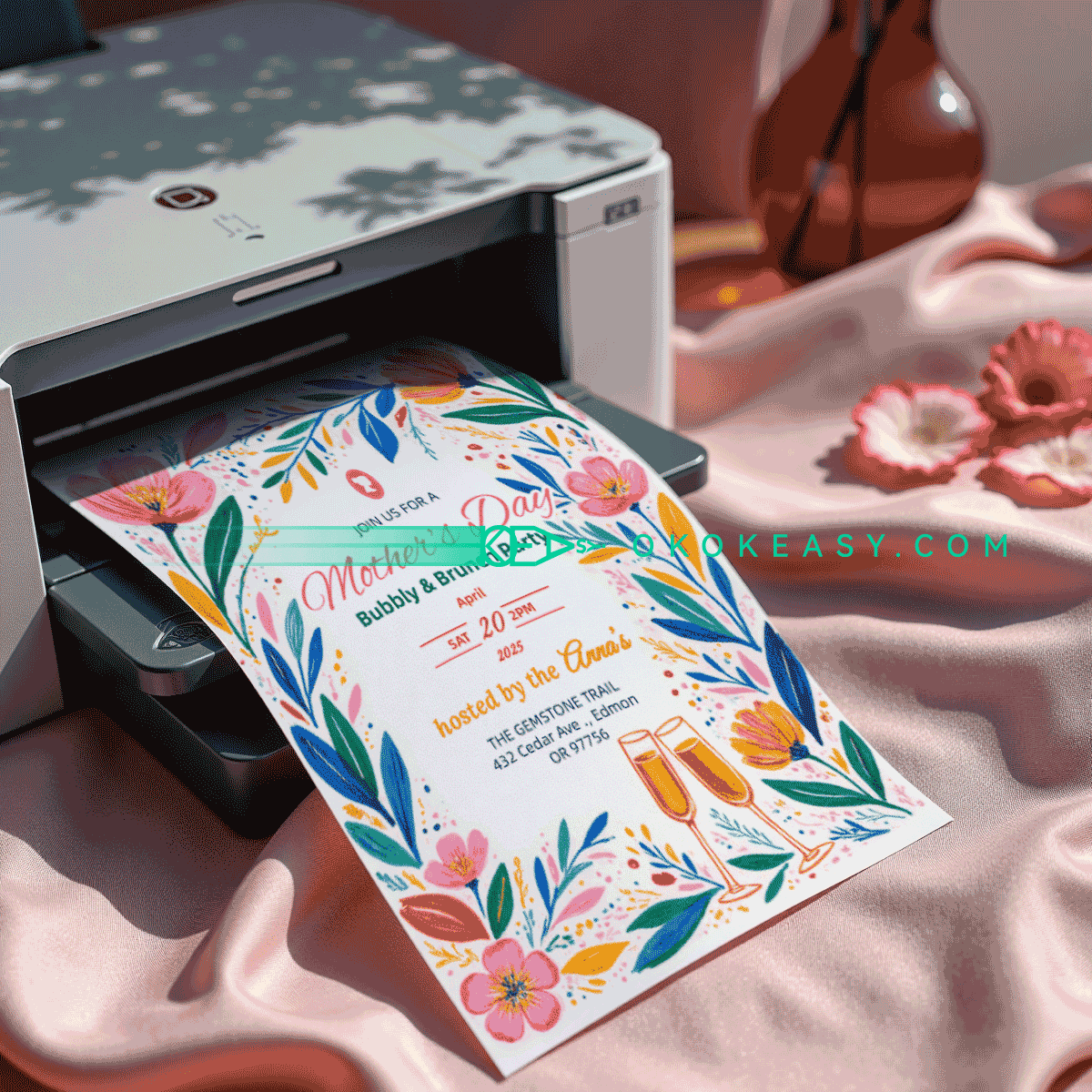 Mother's Day Party Invitation No.5 4 Mother's Day Party Invitation No.5 - Image 4