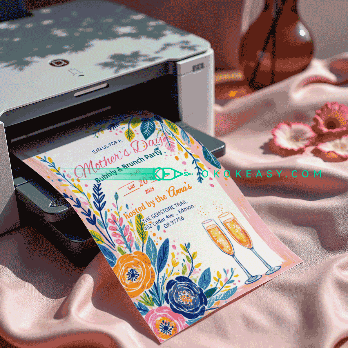 Happy Mother's Day Party Invitation No.7 4 Happy Mother's Day Party Invitation No.7 - Image 4