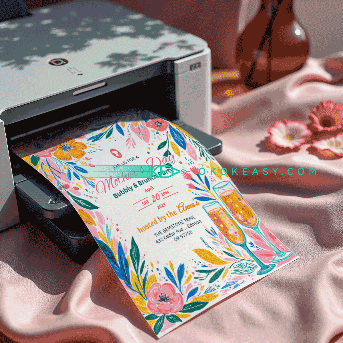 Happy Mother's Day Party Invitation No.8 4 Happy Mother's Day Party Invitation No.8 - Image 4