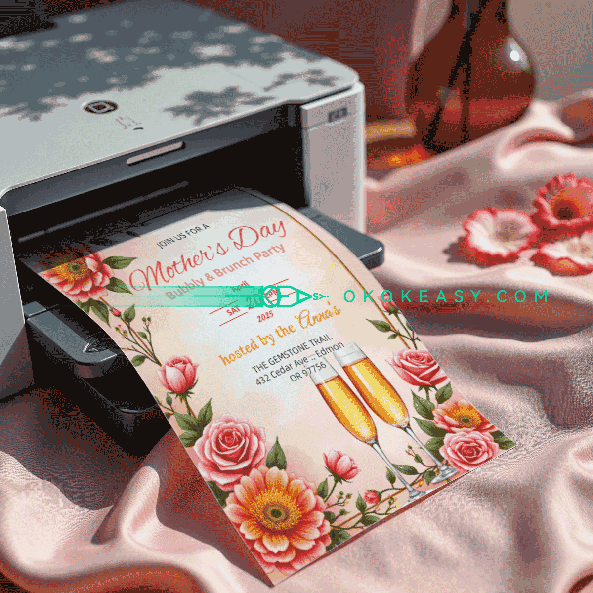 Happy Mother's Day Party Invitation No.9 4 Happy Mother's Day Party Invitation No.9 - Image 4