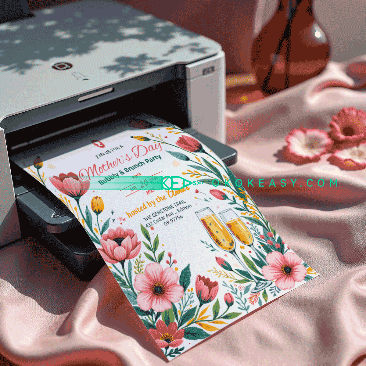 Happy Mother's Day Party Invitation No.11 4 Happy Mother's Day Party Invitation No.11 - Image 4