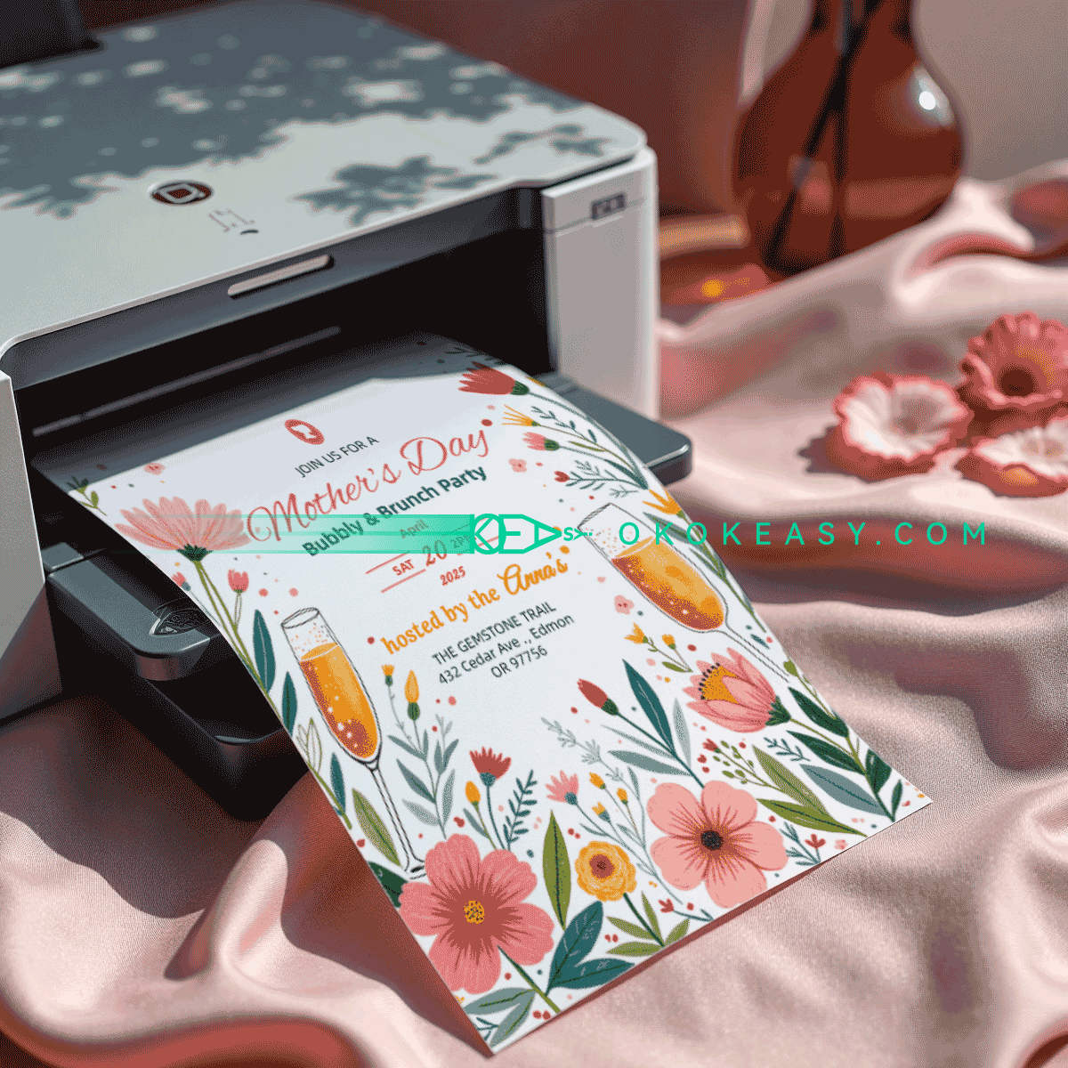 Happy Mother's Day Party Invitation No.12 7 Happy Mother's Day Party Invitation No.12 - Image 7