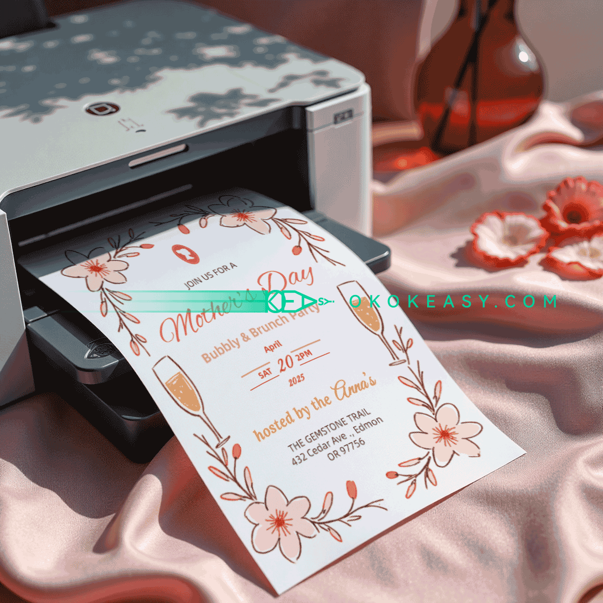 Mother's Day Party Invitation No.3 4 Mother's Day Party Invitation No.3 - Image 4