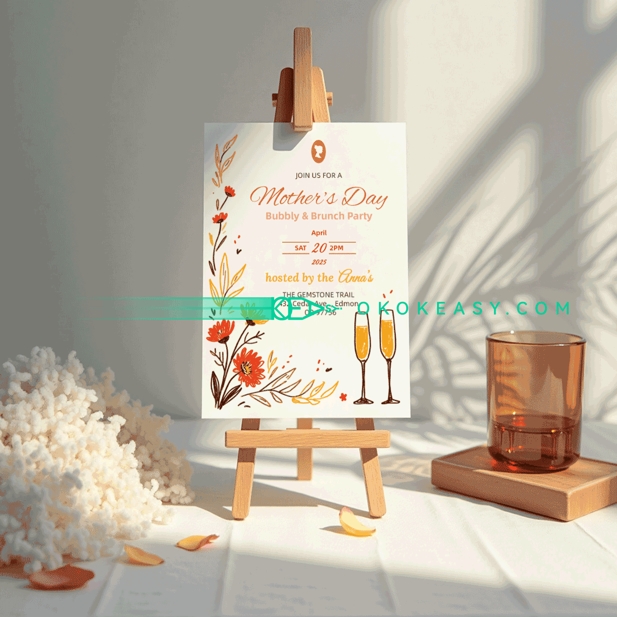 Mother's Day Party Invitation No.4 3 Mother's Day Party Invitation No.4 - Image 3