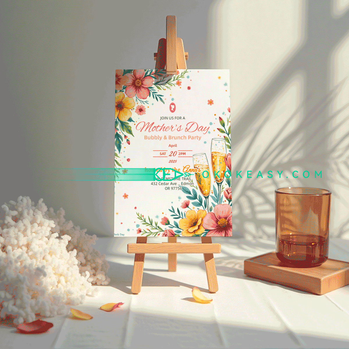 Happy Mother's Day Party Invitation No.13 5 Happy Mother's Day Party Invitation No.13 - Image 5