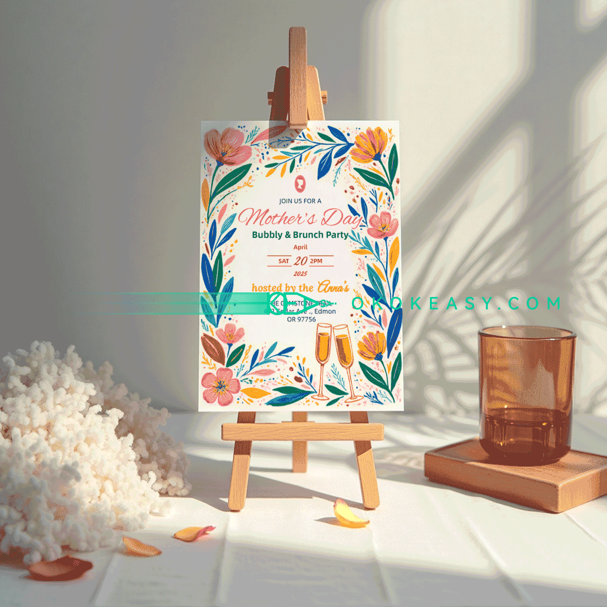 Mother's Day Party Invitation No.5 5 Mother's Day Party Invitation No.5 - Image 5