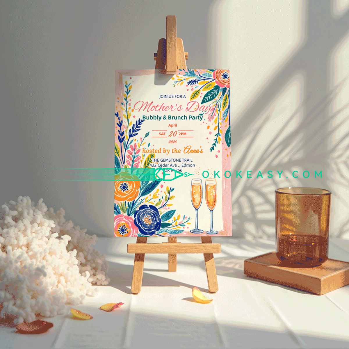 Happy Mother's Day Party Invitation No.7 5 Happy Mother's Day Party Invitation No.7 - Image 5