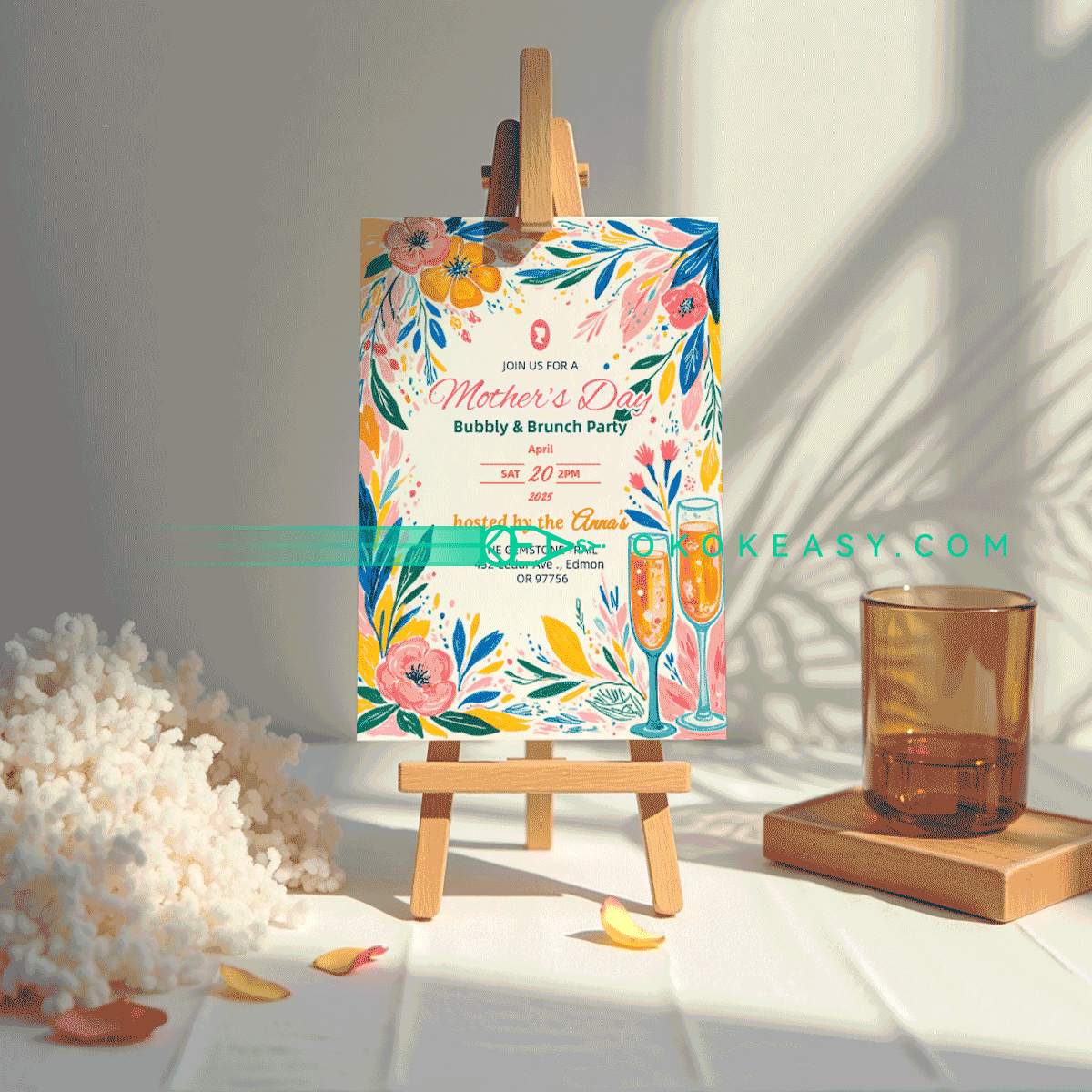 Happy Mother's Day Party Invitation No.8 5 Happy Mother's Day Party Invitation No.8 - Image 5