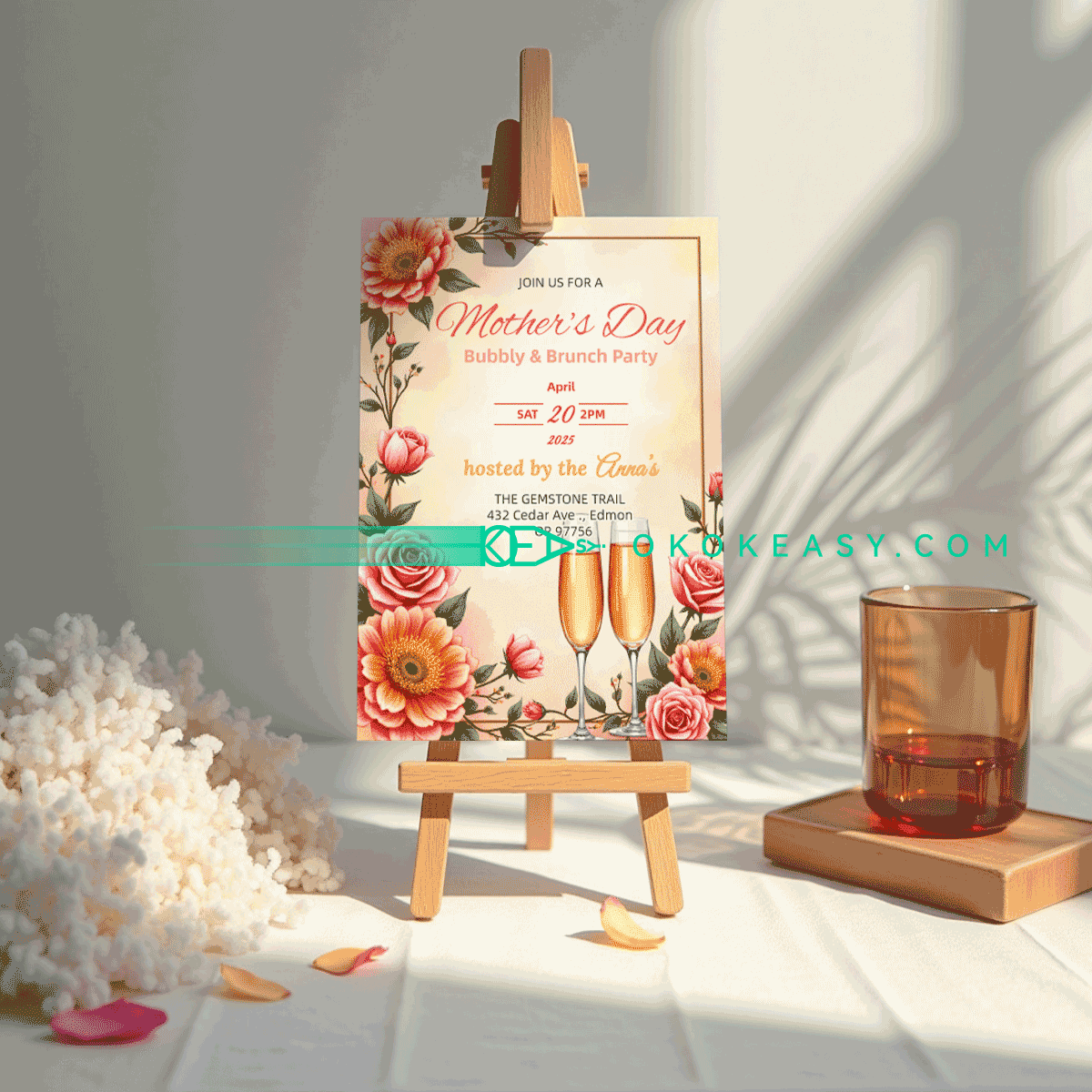 Happy Mother's Day Party Invitation No.9 5 Happy Mother's Day Party Invitation No.9 - Image 5