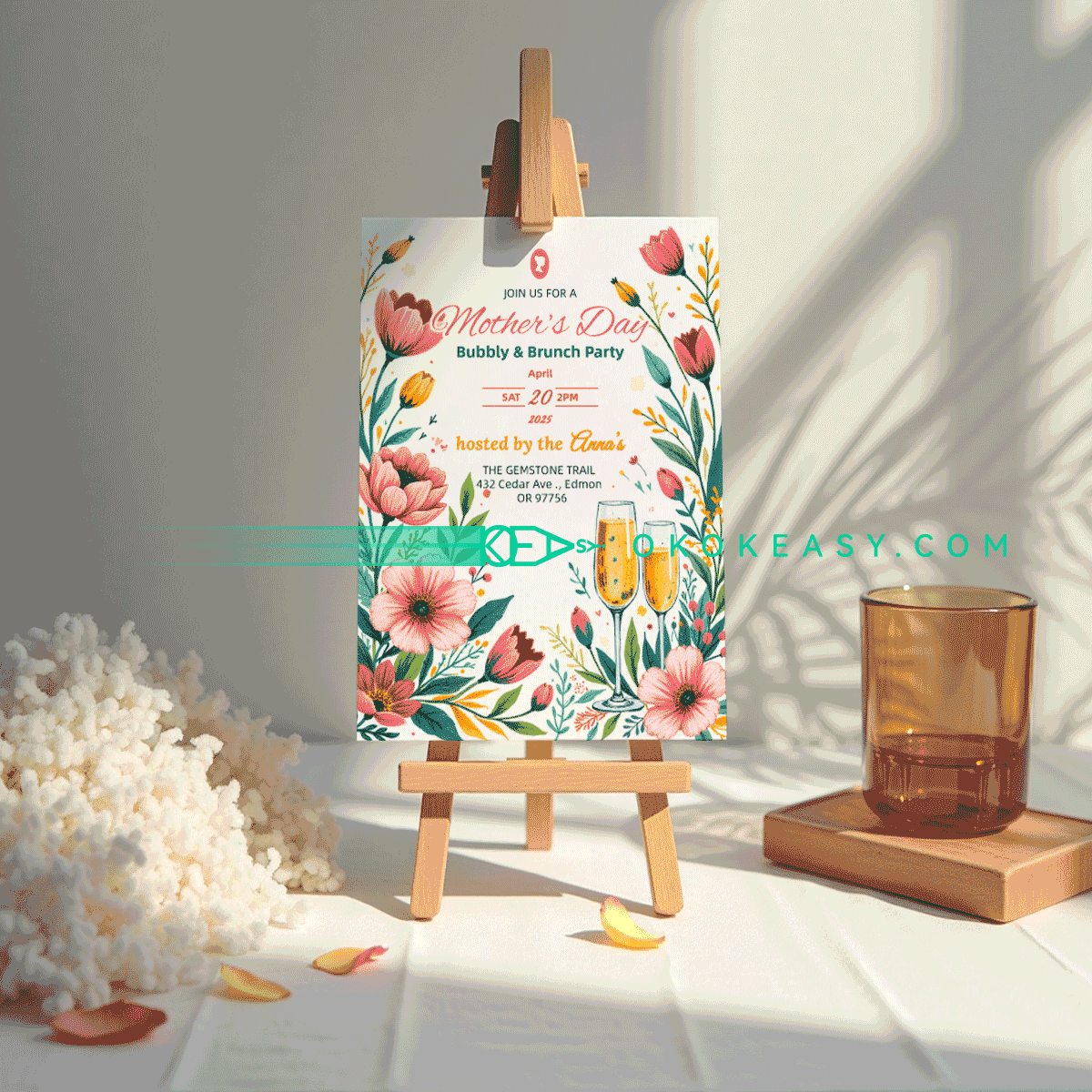 Happy Mother's Day Party Invitation No.11 5 Happy Mother's Day Party Invitation No.11 - Image 5