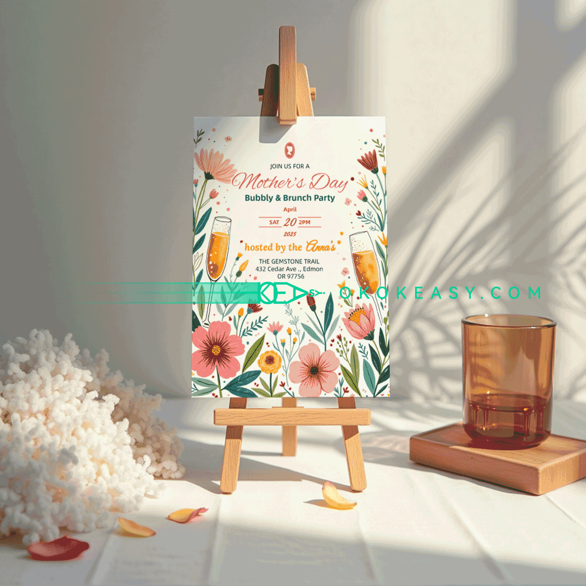 Happy Mother's Day Party Invitation No.12 6 Happy Mother's Day Party Invitation No.12 - Image 6