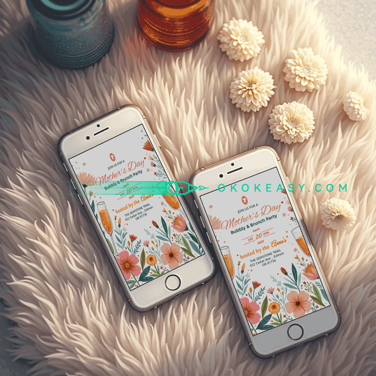 Happy Mother's Day Party Invitation No.12 5 Happy Mother's Day Party Invitation No.12 - Image 5