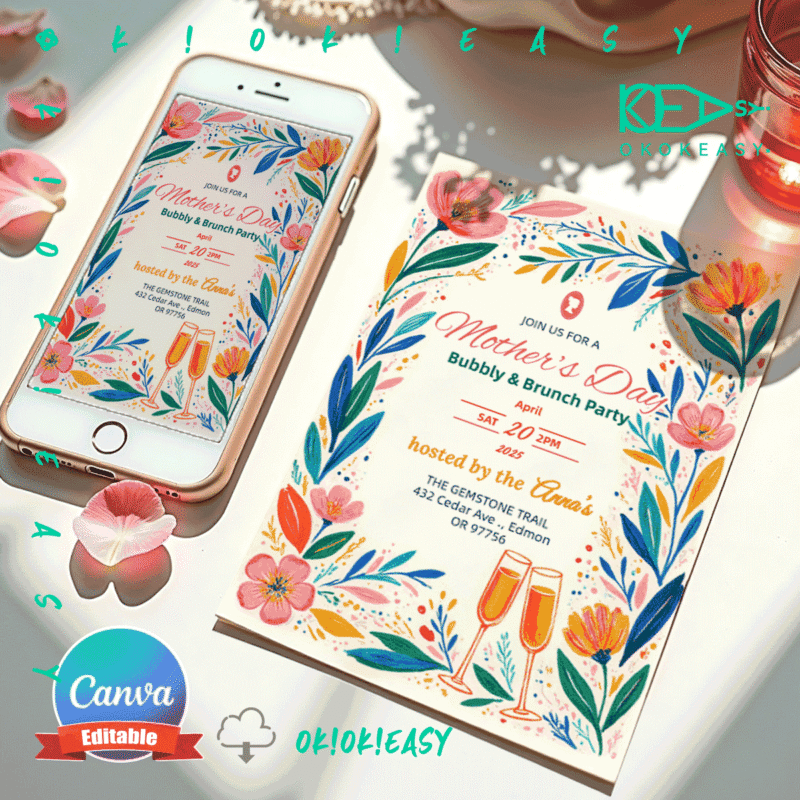 Mother's Day Party Invitation No.5