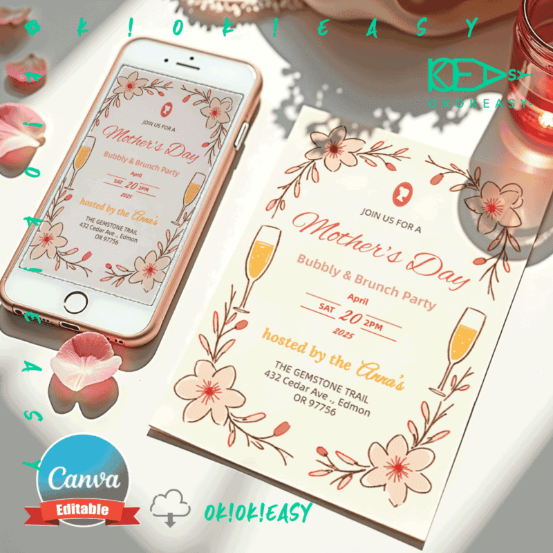 Mother's Day Party Invitation No.3